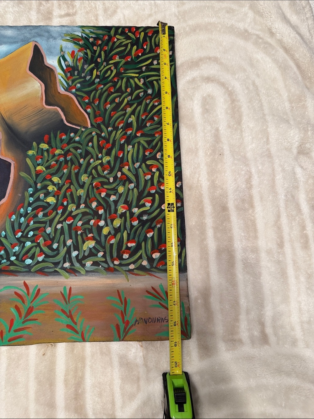 Hand-Painted Multi-Color Home Art Wall Canvas - Picture 5 of 12